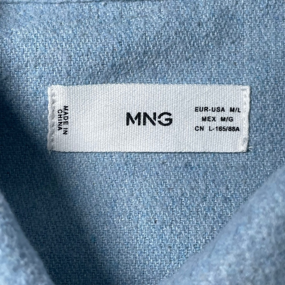 Mango Light Blue Button Down Shirt - image 2